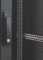 Perforierte Doppel-Tür mit 80% Luftdurchlass für SZB IT Rack mit 42 HE x 800 mm Breite - 3-Punkt-Schliessung - schwarz