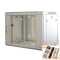 19"-Netzwerkschrank SWA von IT-BUDGET - 6 HE - BxT 570 x 450 mm - Sichttür - Seiten abnehmbar - Wand- + Standmontage - lichtgrau