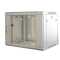 19"-Netzwerkschrank SWA von IT-BUDGET - 6 HE - BxT 570 x 450 mm - Sichttür - Seiten abnehmbar - Wand- + Standmontage - lichtgrau