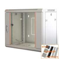 19"-Netzwerkschrank - 9 HE - BxT 570 x 450 mm -...