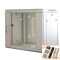 19"-Netzwerkschrank SWA von IT-BUDGET - 9 HE - BxT 570 x 450 mm - Sichttür - Seiten abnehmbar - Wand- + Standmontage - lichtgrau