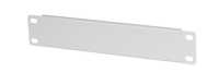 10"-Blindplatte - 1 HE - Metall - lichtgrau