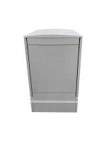 19"-Outdoor-Netzwerkschrank - PLAZ - SCHNEIDER ELECTRIC - Polyester - 12 HE - BT 750x620 mm - Fronttür - Rückwand - Regendach - Sockel - IP54 - lichtgrau