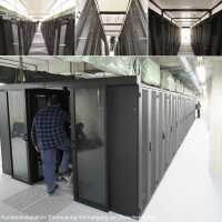 Kaltgang-Warmgang-Einhausung Data Box - 2 Reihen á 8 Serverschränke SZB IT - 42 HE - 700 x 1000 mm - perf. Türen - schwarz