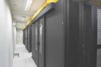 Kaltgang-Warmgang-Einhausung Data Box - 2 Reihen á 10 Serverschränke SZB IT - 42 HE - 700 x 1000 mm - perf. Türen - schwarz
