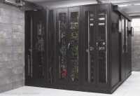Kaltgang-Warmgang-Einhausung Data Box - 2 Reihen á 4 Serverschränke SZB IT - 42 HE - 600 x 1200 mm - perf. Türen - schwarz