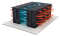 Kaltgang-Warmgang-Einhausung Data Box - 2 Reihen á 4 Serverschränke SZB IT - 42 HE - 600 x 1200 mm - perf. Türen - schwarz