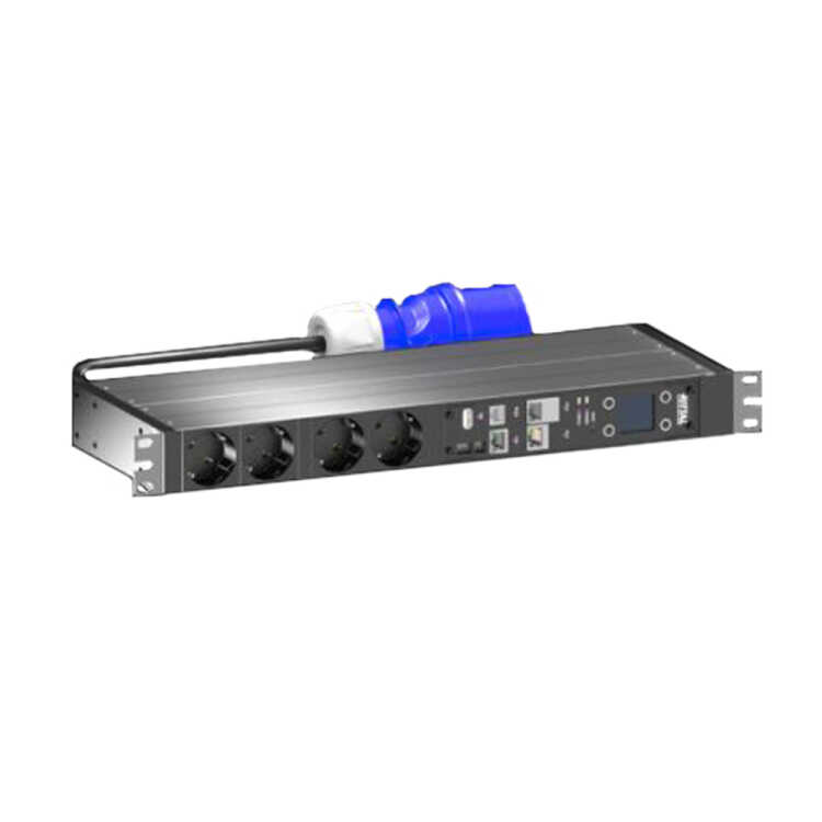 RITTAL PDU/Steckdosenleiste - metered plus - 16A - 1-phasig - Anschlüsse: CEE 4 x CEE7/3 Schuko