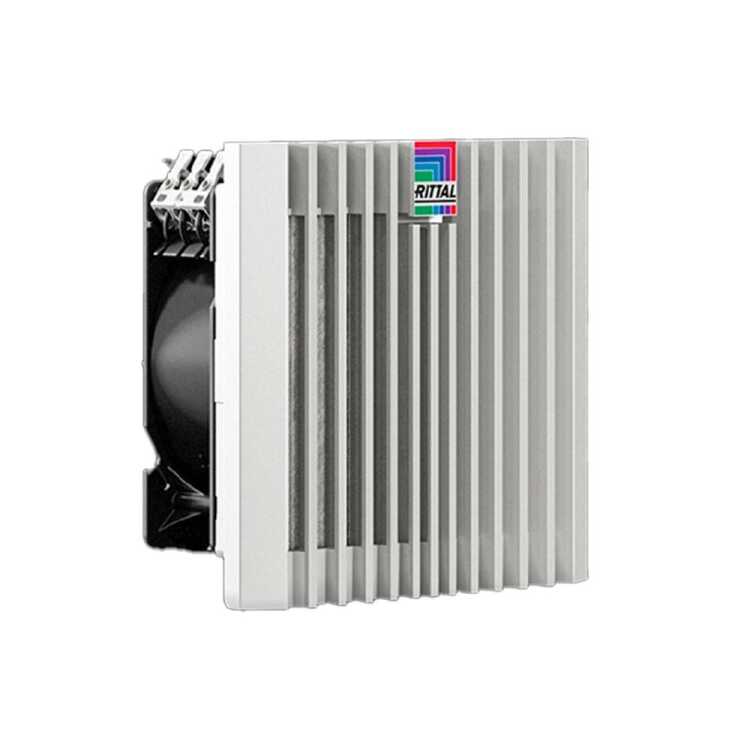 Blue e+ Filterlüfter von RITTAL - Luftdurchsatz 63/72 m³/h - 230 V - B H T 148,5 x 148,5 x 82,5 mm - lichtgrau