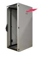 19"-Serverschrank VX IT RITTAL resistered - Staub-/Wasserschutz IP54 - 3 Aktiv-Lüfter - 42 HE - BxT 800x800 mm - Sicht-/Vollblechtür - lichtgrau