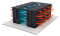 Kaltgang-Warmgang-Einhausung Data Box - 6 Serverschränke SZB IT - 42 HE - 800 x 1200 mm - perf. Türen - schwarz