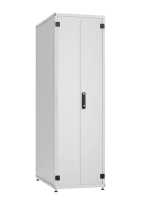 19"-Netzwerkschrank SZB IT - 42 HE - 800 x 800 mm - geteilte Doppel-Vollblechtüren vorne und hinten - lichtgrau