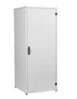 19"-Netzwerkschrank SZB IT - 42 HE - 800 x 800 mm - Vollblechfronttür - geteilte Doppel-Vollblechrücktür - lichtgrau