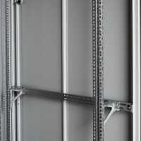 19"-Serverschrank SZB IT - 42 HE - 800 x 800 mm - perforierte Fronttür - perforierte, geteilte Doppel-Rücktür - lichtgrau
