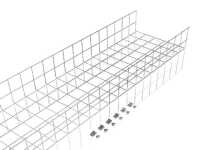 Kabelkäfigtrasse für RITTAL TX CableNet mit 42 HE - B 120 x H 2000 x T 300 mm - 1 Stück