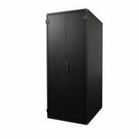 19"-Serverschrank SZB IT - 42 HE - 800 x 1000 mm - geteilte Doppel-Vollblechtüren vorne und hinten - schwarz