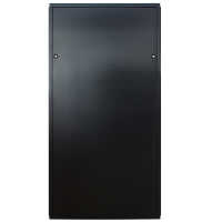 19"-Serverschrank SZB IT - 42 HE - 800 x 1200 mm - Sichttür - geteilte Doppel-Vollblechrücktür - schwarz