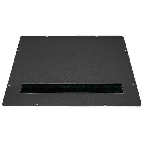 Abdeckplatte für SZB/Silence Rack Dach-/Boden - mit Kabeleinlass - groß - 380x380 mm - schwarz