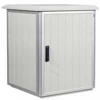 19"-Outdoor Serverschrank IP 54 - 16 HE - BHT 609x939x809 mm - Doppel-Aluminiumwand - Lüfter/Heizung