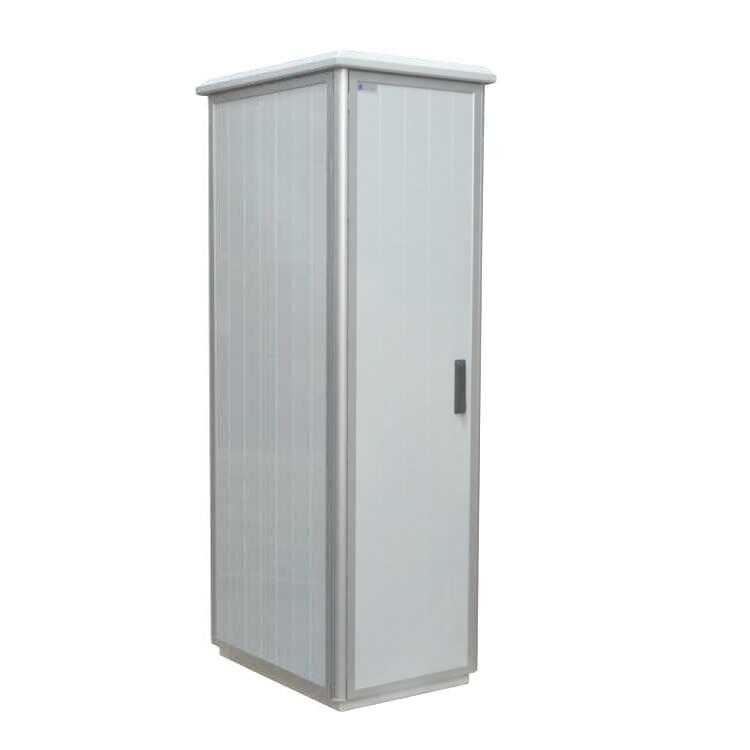 19"-Outdoor Serverschrank IP 54 - 42 HE - BHT 609x1950x1009 mm - Doppel-Aluminiumwand - Lüfter/Heizung