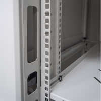 19"-Serverschrank SRK von IT-BUDGET - Komplettset - 42 HE - BxT 800x1000 mm - Sicht-/Vollblechtür - 4 Aktiv-Lüfter - montiert - lichtgrau