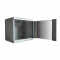 19"-Netzwerkschrank SWA von IT-BUDGET - 4 HE - BxT 570 x 350 mm - Sichttür - Seiten abnehmbar - Wand- + Standmontage - lichtgrau