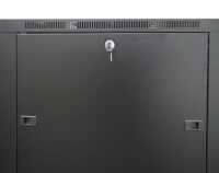 19"-Netzwerkschrank SRK von IT-BUDGET - Komplettset - 42 HE - BxT 800x800 mm - Sicht-/Vollblechtür - 4 Aktiv-Lüfter - Flatpack - schwarz