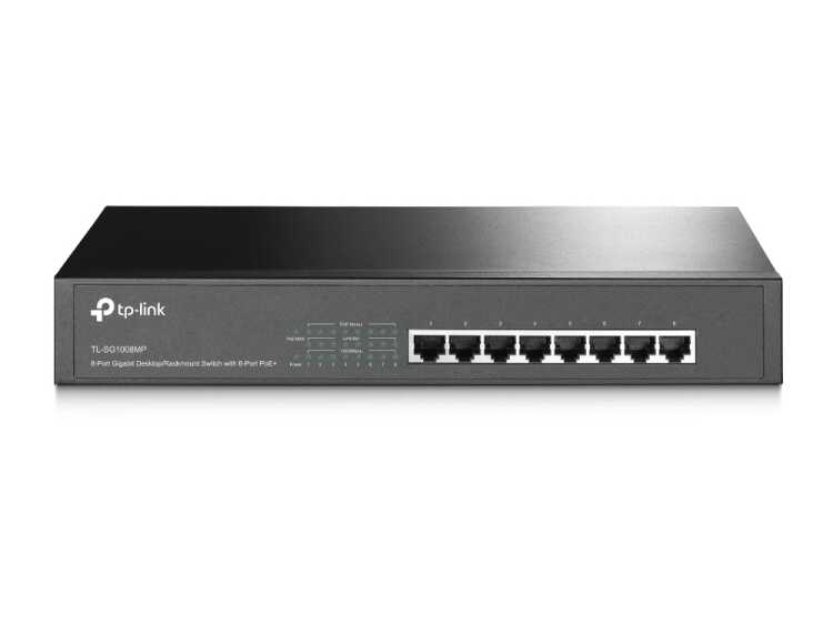 TP-LINK SG1008MP - 8-Port Gigabit Switch - 8-Port PoE+ - unmanaged