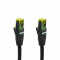 IT-BUDGET Vollkupfer Premium Patchkabel - Super Flex TPE - Cat.6A - mit Cat.7 Rohkabel - 600 MHz - halogenfrei - PoE+ - 10GBit - schwarz - 2 m