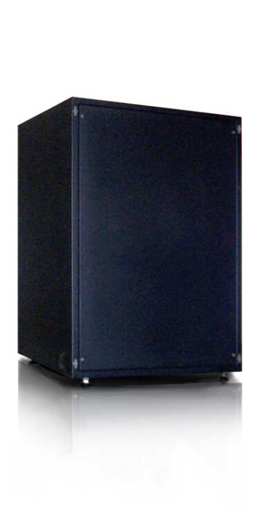 Schallgedämmter 19"-Schrank SILENCE RACK Office - 10 HE - 1 SILENT-Lüfter - BxT 600x600 mm - Vollblechtür - schwarz
