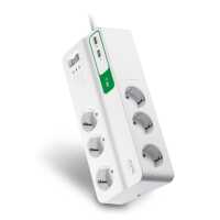 APC Essential SurgeArrest - 6 Ausgänge mit 5 V - 2,4 A - 2 USB-Ports mit Ladefunktion - 230 V - Deutschland