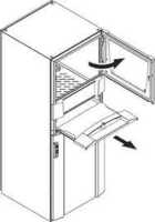 PC-Schranksystem von RITTAL - IP 55 - H 1600 x B 800 x T 636 mm - 2-teilige Fronttür mit Tastaturschublade