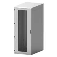 19"-Serverschrank/Netzwerkschrank RIE von TRITON - Schutzgrad IP54 - 27 HE - BxT 800 x 800 mm - Sichttür - Rückwand - lichtgrau