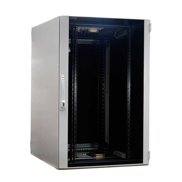 Schallgedämmter 19"-Serverschrank VX IT Rack RITTAL - bis 85% silenced - 24 HE - BxT 600x600 mm - Sicht-/Vollblechtür - lichtgrau