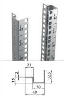 Offener 19"-Schrank - 24 HE - 600 x 600 mm - 4 Montageschienen - 1000 kg Traglast - schwarz - konfigurierbar