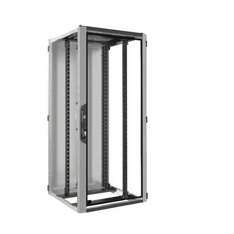 19"-Serverschrank/Netzwerkschrank VX IT von RITTAL - IP55 - 42 HE - 800x600 mm - Sichttür - Vollblechtür - o.Seitenwände - lichtgrau