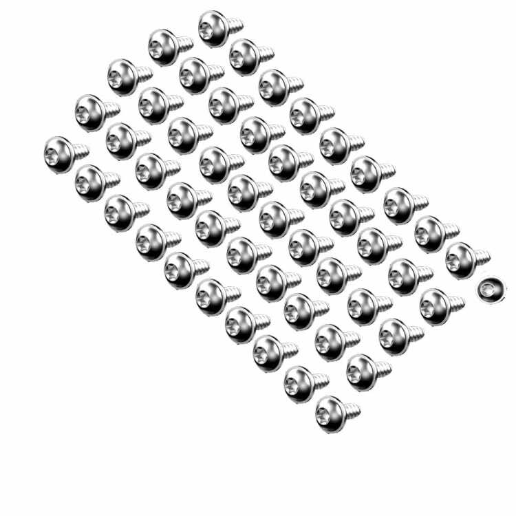 Die VX Innensechsrund-Blechschraube mit Bund von RITTAL - Maß: 5,5 x 13 mm - TX30 - Stahl - 50 Stück