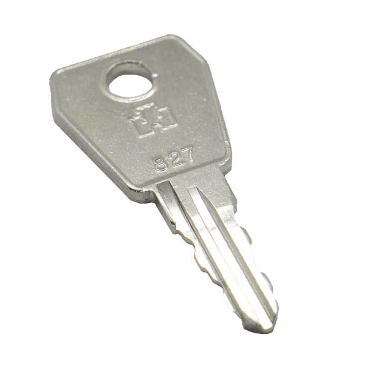 Ersatzschlüssel 1 Stück Standard-Schließung Nr. 827 - passend für 90PCHS5S / 90ITBWV19VTV3S