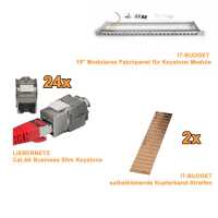 SPAR-PACK: IT-BUDGET 19"-Keystone Patchfeld - nur...