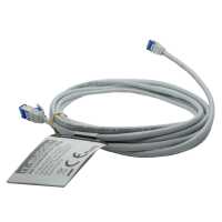 IT-BUDGET Vollkupfer Premium Patchkabel - Slim AWG 28 - Cat.6A - 500 MHz - halogenfrei - PoE++ - 10GBit - grau - 0,50 m