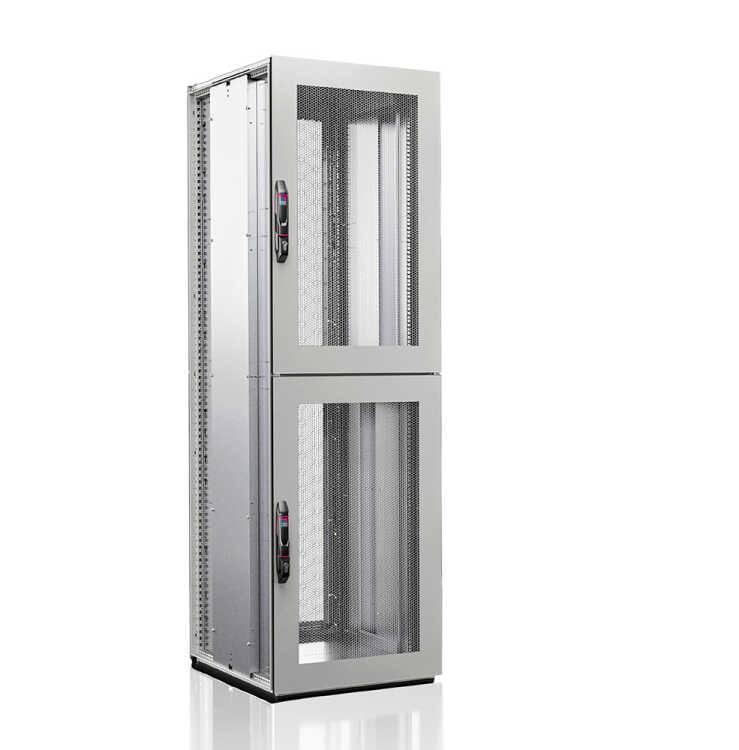 Compartment / Colocation Rack VX IT von RITTAL - 2-Abteilungen - 2 x 23 HE - perforierte Türen - lichtgrau - BxT 600 x 1200 mm