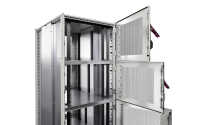 Compartment / Colocation Rack VX IT von RITTAL - 4-Abteilungen - 4 x 11 HE - perforierte Türen - lichtgrau - BxT 800 x 1200 mm