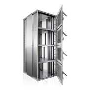 Compartment / Colocation Rack VX IT von RITTAL - 4-Abteilungen - 4 x 11 HE - perforierte Türen - lichtgrau - BxT 800 x 1200 mm