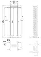 19"-High Density Verkabelungs-Rack - 42 HE - für maximale Netzwerkkabeldichte optimiert - einseitig Kabelkanäle - schwarz