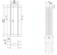 19"-High Density Verkabelungs-Rack - 42 HE - für maximale Netzwerkkabeldichte optimiert - zweiseitig Kabelkanäle - schwarz