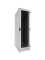 Schallgedämmter Serverschrank SCHÄFER IS-1 silenced - 43 HE - BxT 600x1200 mm - Sichttür - Vollblechtür - Sockel - 4 Silent-Ventilatoren - lichtgrau