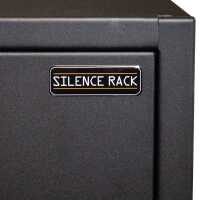 Schallgedämmter 19"-Schrank SILENCE RACK Office - 18 HE - 1 SILENT-Lüfter - BxT 600x800 mm - Vollblechfronttür - schwarz