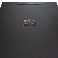 Schallgedämmter 19"-Schrank SILENCE RACK Office - 18 HE - 1 SILENT-Lüfter - BxT 600x800 mm - Vollblechfronttür - schwarz