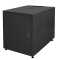 Schallgedämmter 19"-Schrank SILENCE RACK Office - 18 HE - 1 SILENT-Lüfter - BxT 600x800 mm - Vollblechfronttür - schwarz