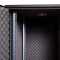 Schallgedämmter 19"-Schrank SILENCE RACK Office - 18 HE - 1 SILENT-Lüfter - BxT 600x800 mm - Vollblechfronttür - schwarz
